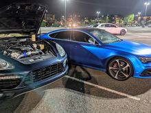 Celebrated with going to a local car meet, kinda almost not really kept up with an RS7