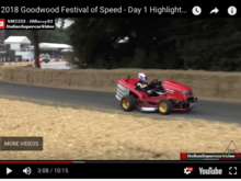 Love the Honda Mower racing at Goodwood!