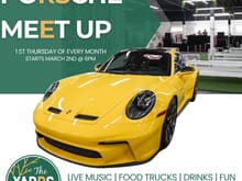 There are 2 Porsche meetups this Thursday night.  Personally, Im going to the F1 event till aboutn7:30 and then Ill go to the other which after talking to organizers should be more interesting.