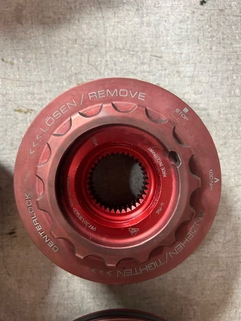 Wheels and Tires/Axles - Red 997.2 Centerlock set - Used - Fort Worth, TX 76001, United States