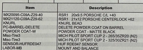 Wheels and Tires/Axles - Forgeline Center Lock Wheels and Tires - New - 2019 to 2027 Porsche All Models - Hudson Oaks, TX 76087, United States