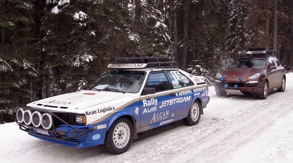 2015 Totem Rally both the Audi Quattro and 'Otis' ran with Nokian Hakkapeliitta 8s.  We both also ran these in the 5,500 mile ALCAN 5000 Rally that was not on the Alcan highway