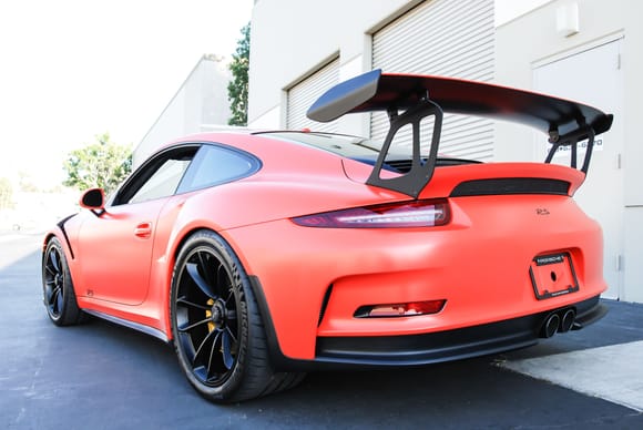 Subtle black vinyl accents and spoiler underside really make this LO GT3 RS pop!