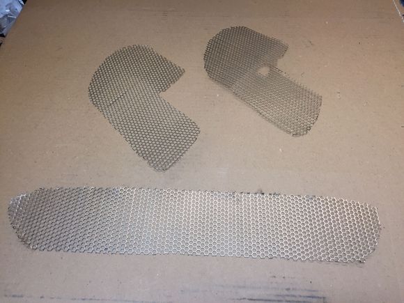 Cut using a Dremel and ready to paint flat black.