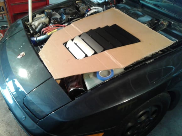 Cardboard Fiber hood for maximum weight reduction.