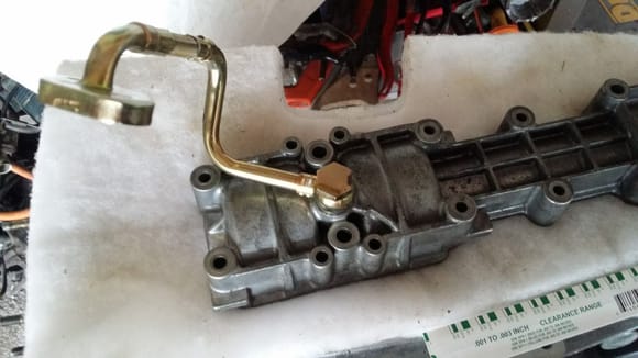 Turbo oil outlet on 2.7 block