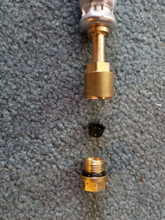 Brass fitting, separated