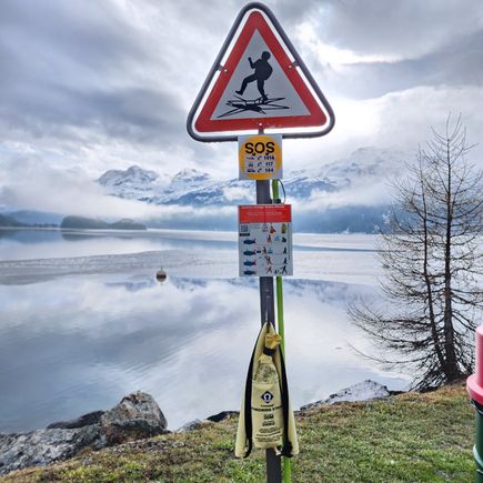 Lake Maloja: Still covered with ice on May 2nd