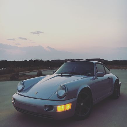 At dusk.