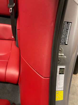 These are the small nicks caused by the nonchalant release of the seatbelt.