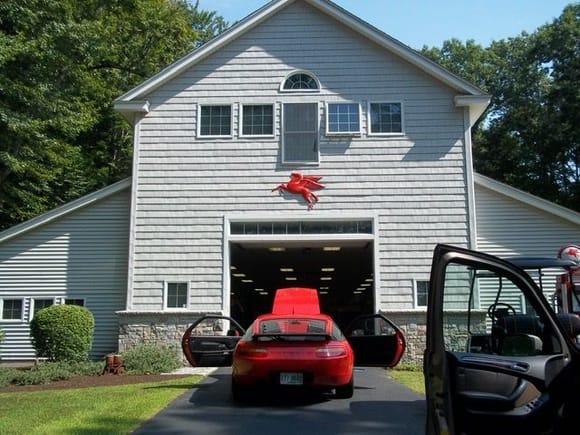 My GT’s former home...this guys car collection was nicer than most car museums!  August 2012
