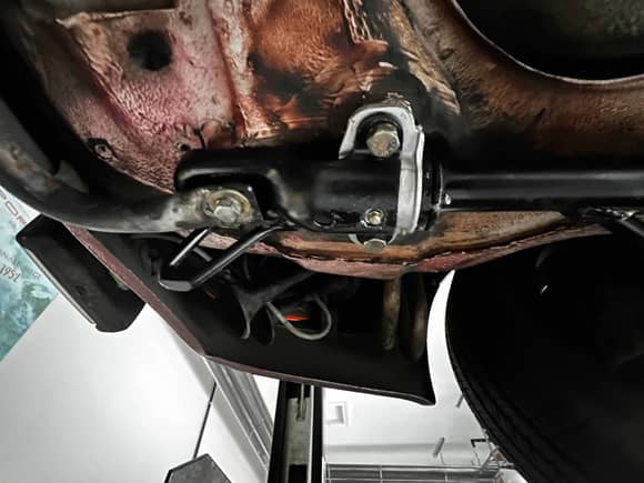 zerk fittings installed on the control arm bushing.  Interesting to see this, it seems to make sense.  Anyone out there with this?  Added Turbo Tie-Rods up front too. 