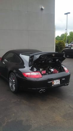 Here is a pic of one installed on a 997S