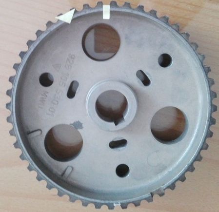 Front view of sprocket