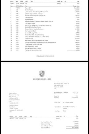 GT4 Build Sheet