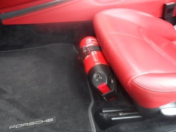 Couple of interior pics to show the color.  It seems the camera really struggles to get the color.  I intentionally left the Boxster in a pic to show the difference.