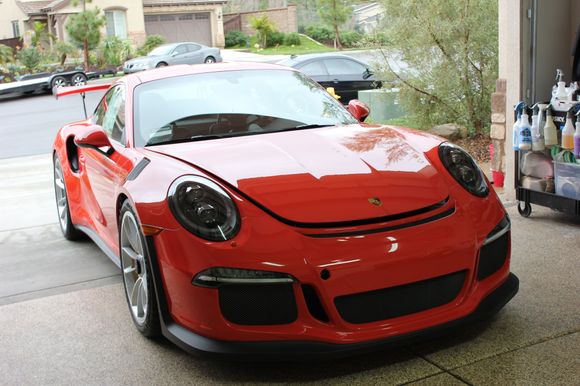 GT3RS prepped for wash/decon process