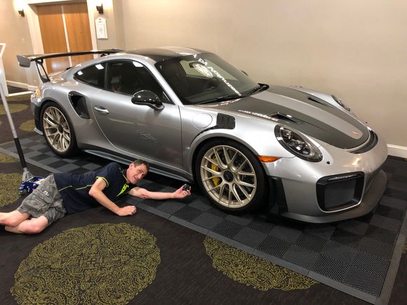 Porsche display team using my pucks on a new GT2RS