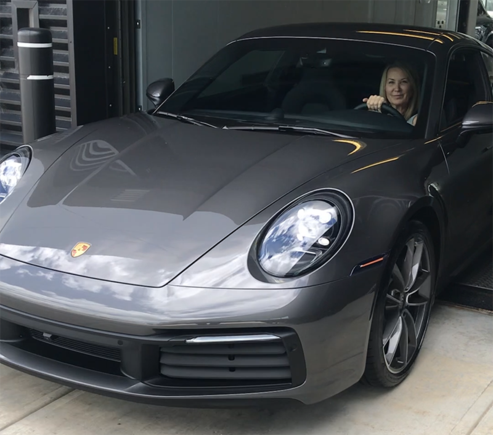 My wife took the honor of "first drive" of our 992