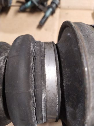 This is the other side (outer axle) that looks cracked a bit. 