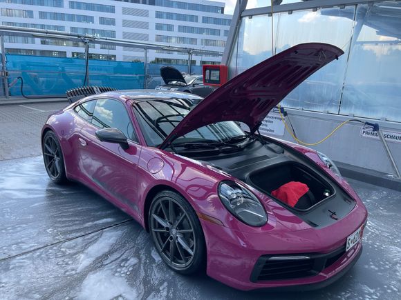 First wash!! Munich self serve car wash about 10min north of city center