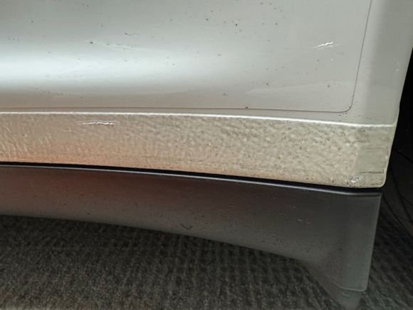 Driver Side paint protection texture scratch
