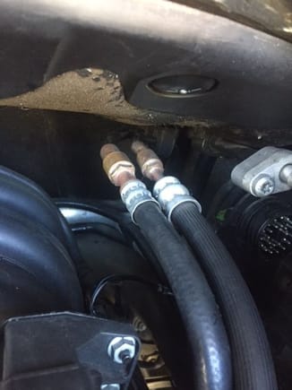 I should have mentioned before, but to disconnect the power steering hoses is a little bit of a pain.  I needed to get two wrenches made for removing hoses...