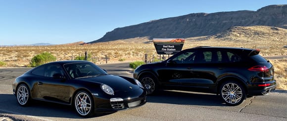 My 997.2 and my wife’s cayenne cove all the bases for our needs