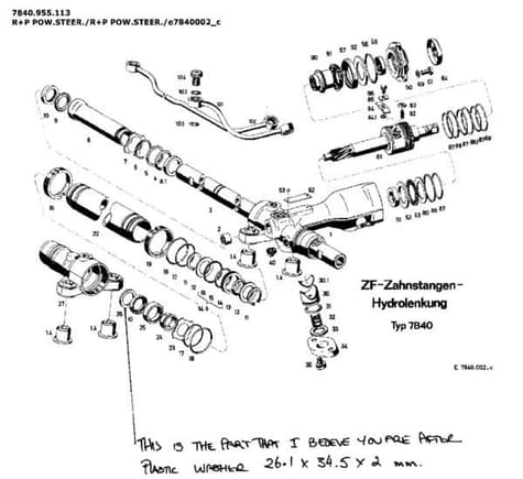 ZF rack exploded diagram