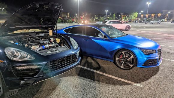 Celebrated with going to a local car meet, kinda almost not really kept up with an RS7