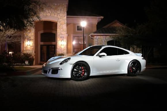 My first light painting of my car, my background is in photography. In front of my apt complex. 