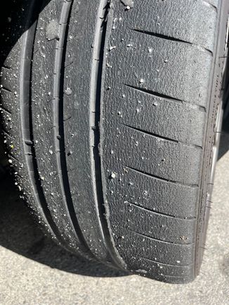 Far right side note the near-cord from fender rub