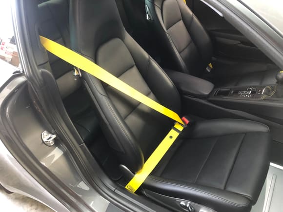 Yellow belts to match the accents for the rest of my interior