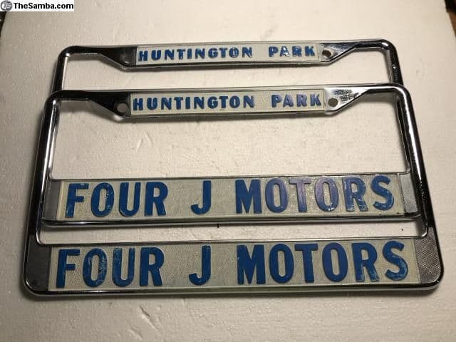 Accessories - WTB: Four J. Motors dealer plate/frame or other Memorabilia - Used - Brea, CA 92821, United States