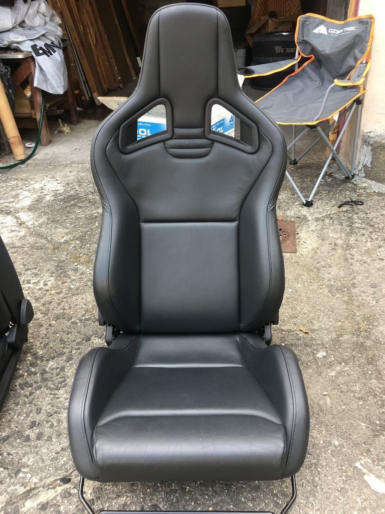 Interior/Upholstery - Recaro Sportster Black Leather Seats - Used - New York, NY 11367, United States