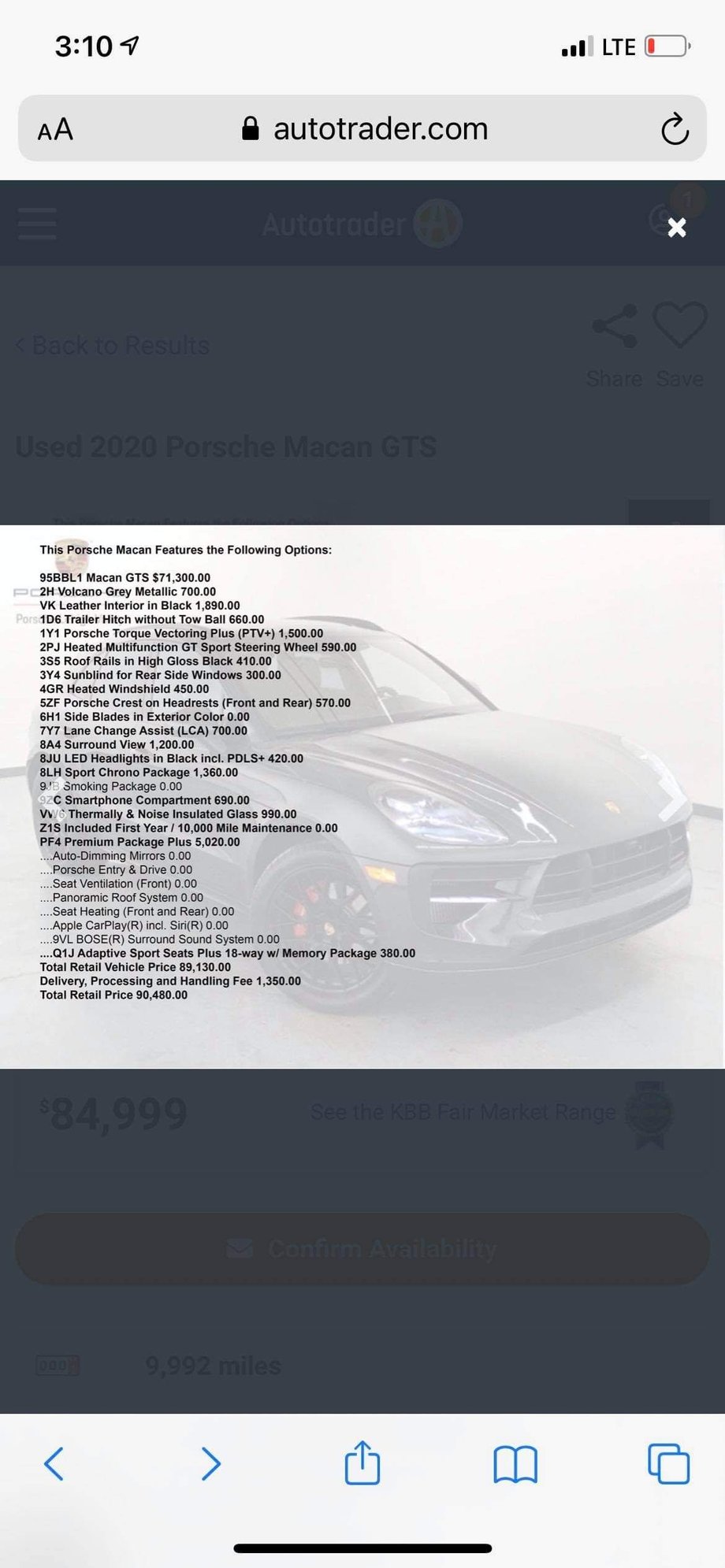 2020 Porsche Macan - 2020 Porsche Macan GTS - Used - VIN WP1AG2A55LLB56476 - 16,600 Miles - 6 cyl - AWD - Automatic - SUV - Gray - New Albany, OH 43054, United States