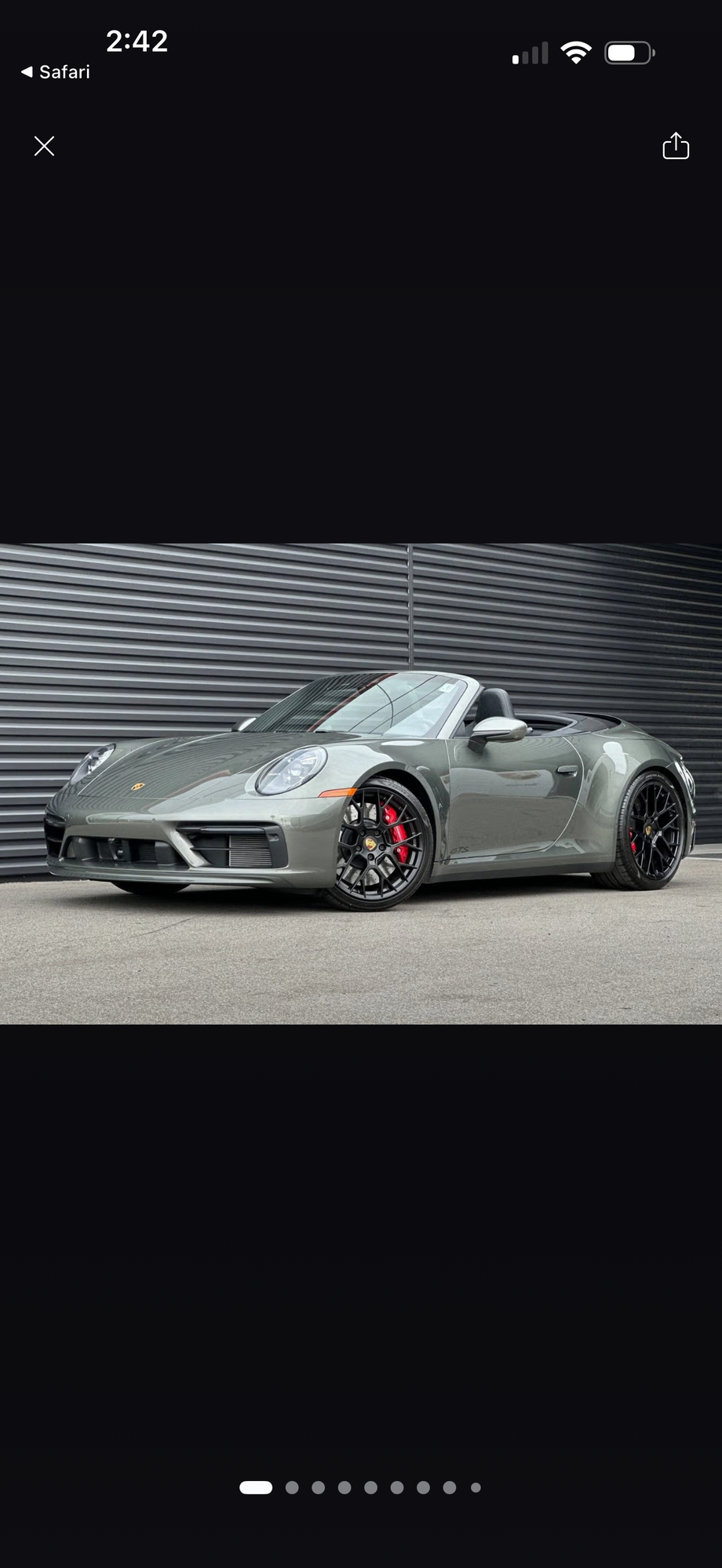 2022 Carrera 4 GTS Cab in Aventurine Green Metallic