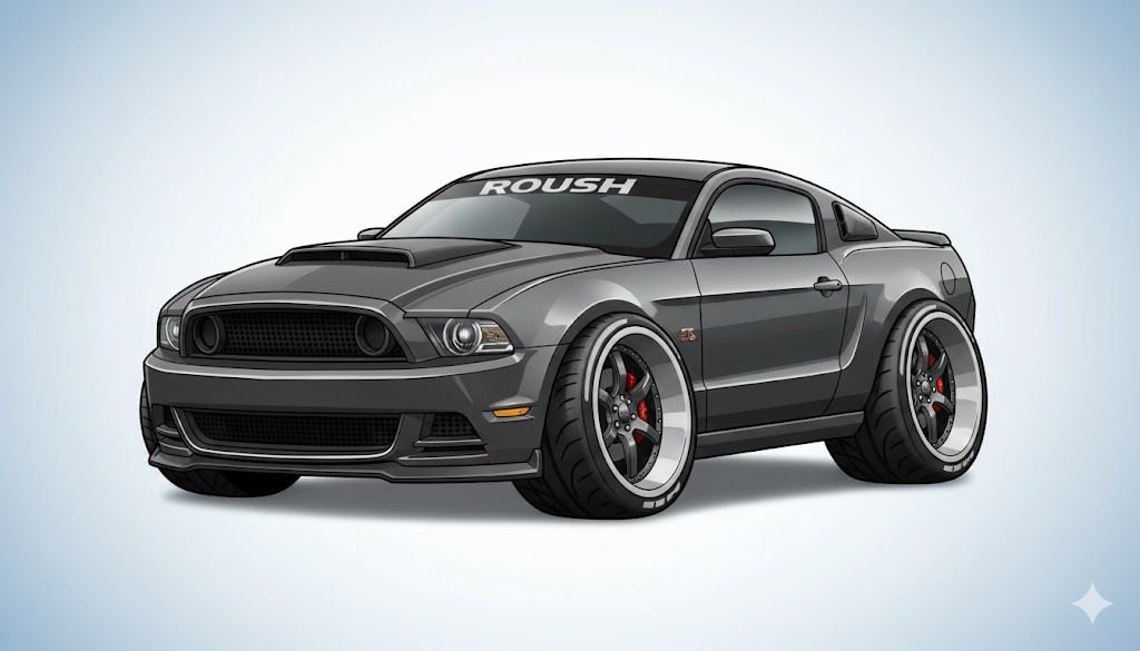 Not really my Roush, wrong wheel, and no foglights, close.  But looks like a 4x4.