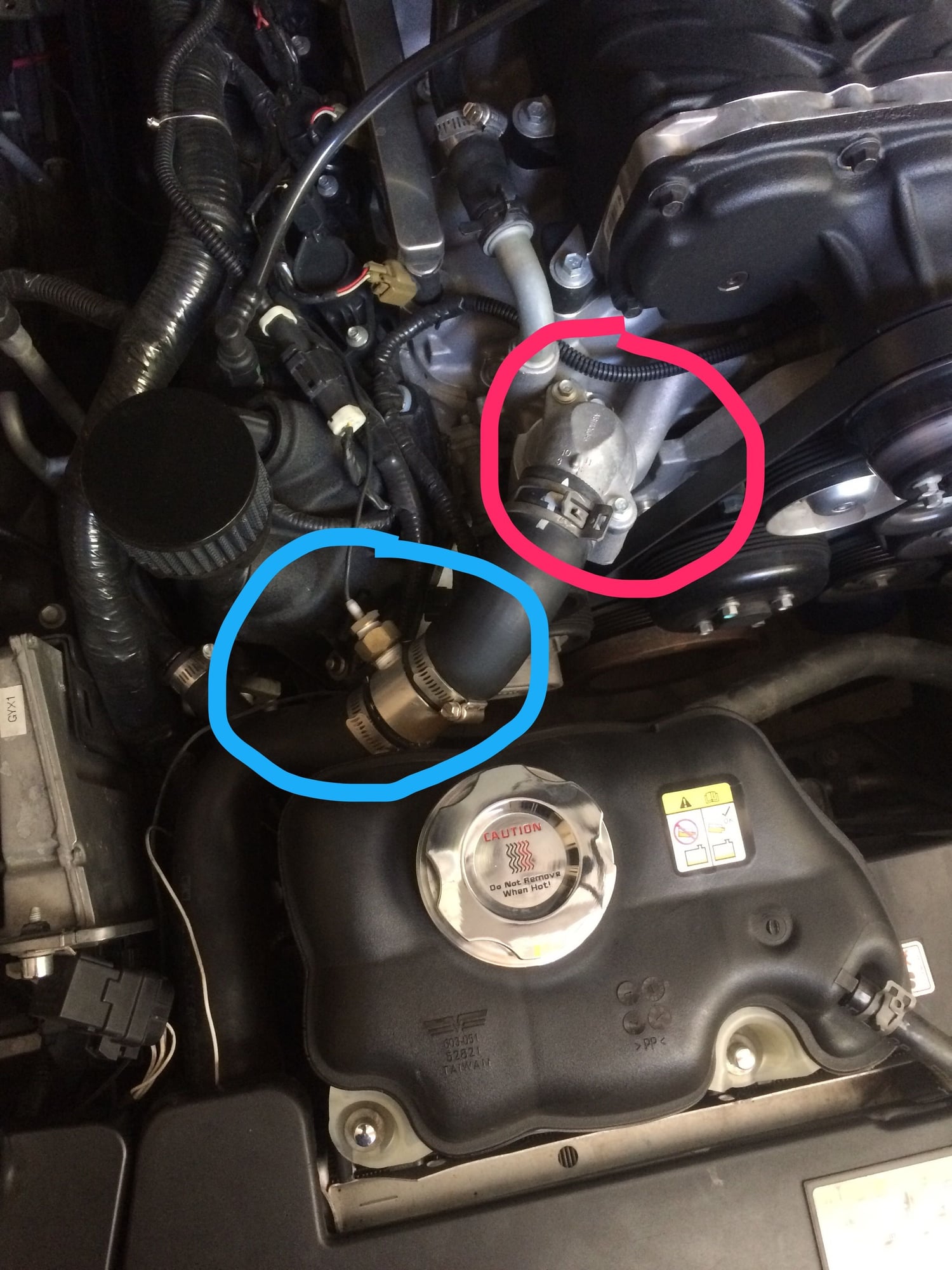 fan radiator ac wont turn problem without mustang ford coolant roush thermostat