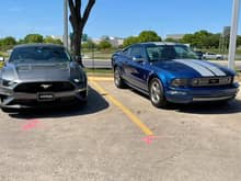 My 2006 Stampede Edition Mustang #351 of 500 and my new 2021 Ford Fastback