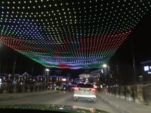 Driving over to the Winterfest night walk