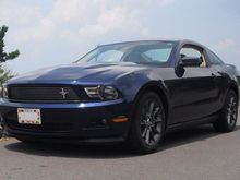 2011 Mustang along Skyline Drive