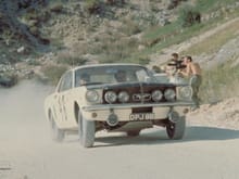 mustang competing in the spa sophia liege rally in belgium in 1964