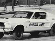 Mustang Race Cars Drag Racers 1968 1/2 Cobra Jet Drag Racers