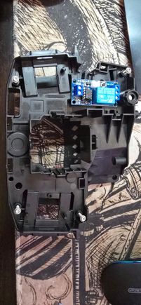 After removing the SCCM. This is a small momentary switch o static switch relay.