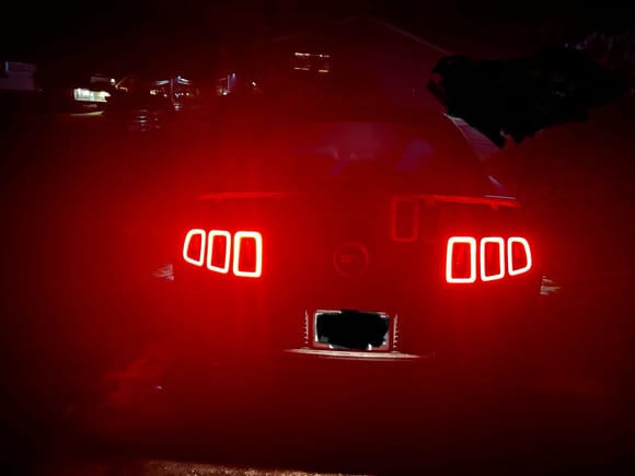 What a Mustang looks like at night 😎