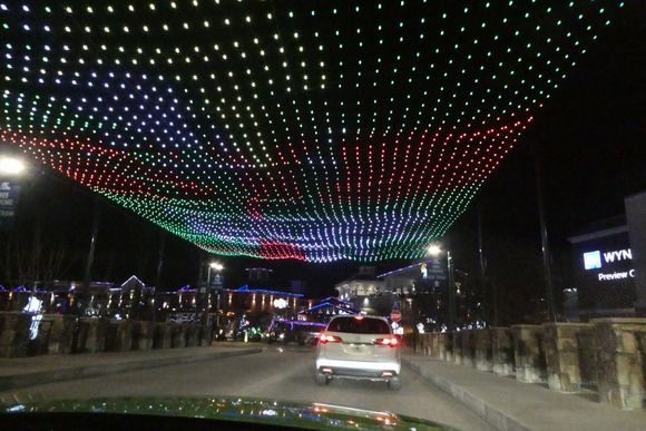 Driving over to the Winterfest night walk