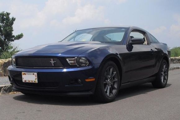 2011 Mustang along Skyline Drive