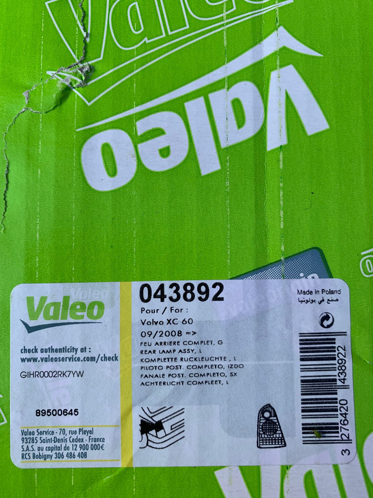 Lights - XC60 Rear Taillight - New - 2017 Volvo XC60 - Milton Keynes MK6 4A, United Kingdom