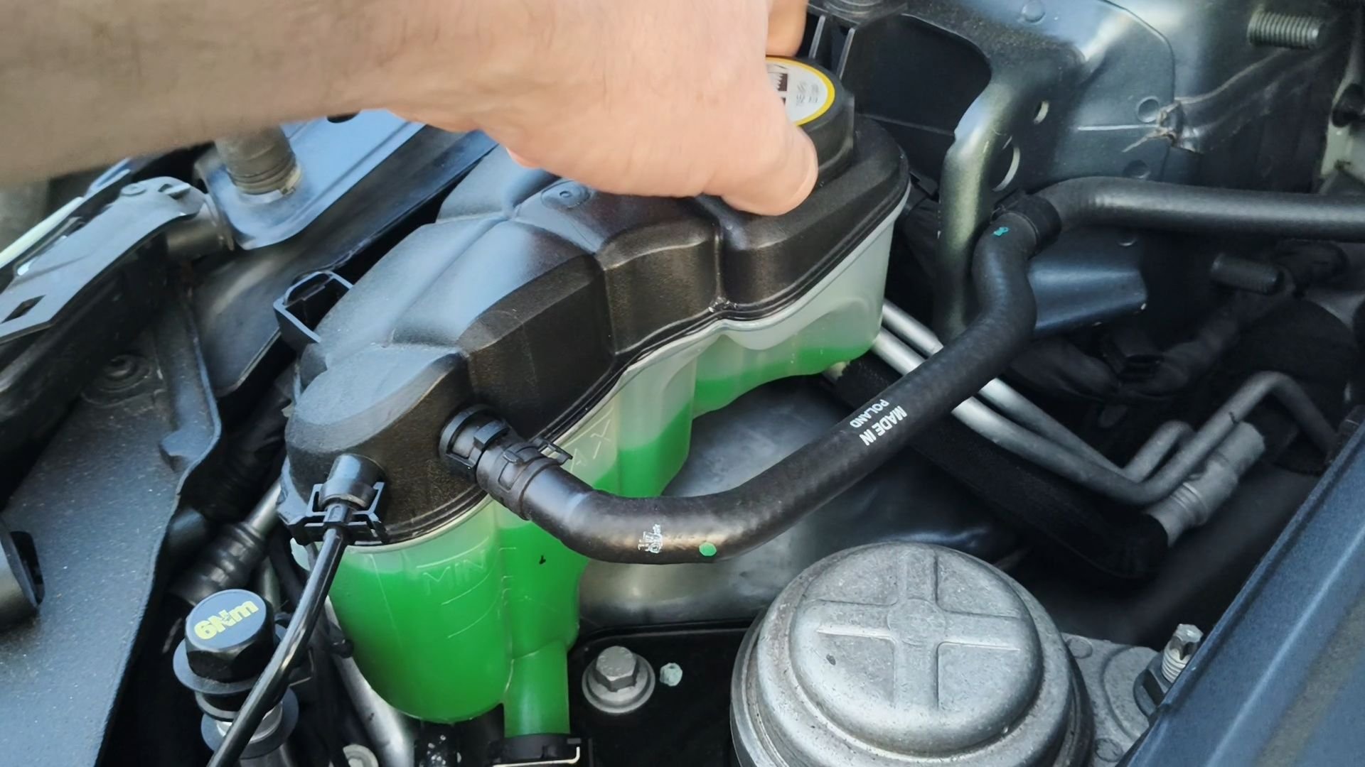Opened the cap